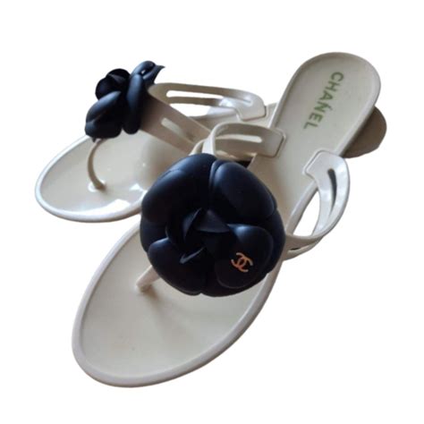 chanel flip flops jelly|chanel kid sandals.